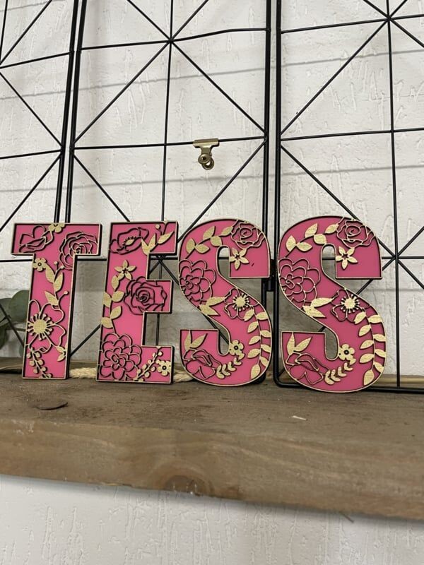 Decoratieletters - Bloemen