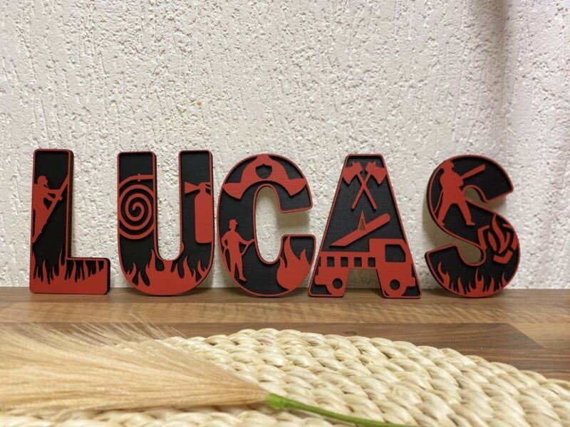 Decoratieletters - Brandweer