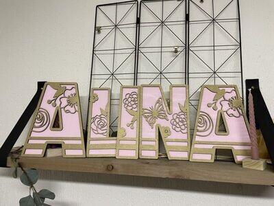 Decoratieletters - Vlinders