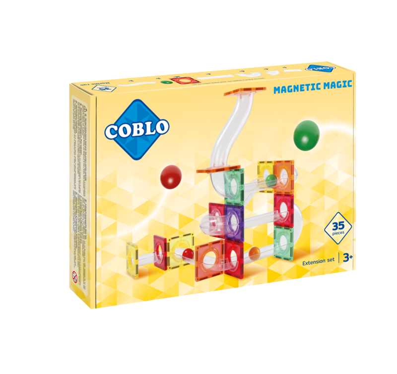 Coblo - Knikkerbaan 35 stuks - Classic - uitbreidingsset