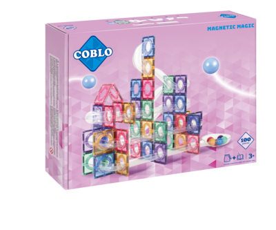 Coblo - Knikkerbaan 100 stuks - Pastel