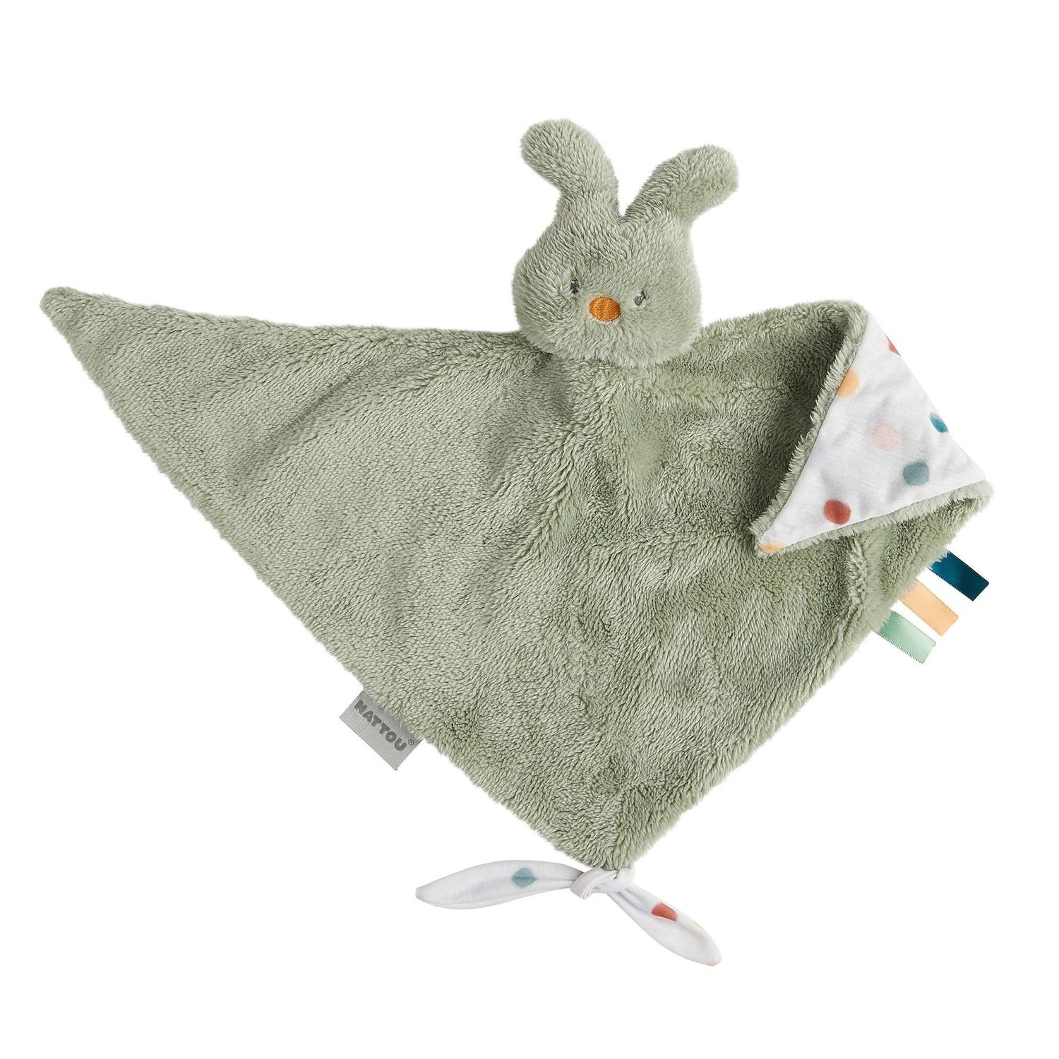 Nattou Knuffeldoekje Konijn Tipidou - Groen 40x40 cm