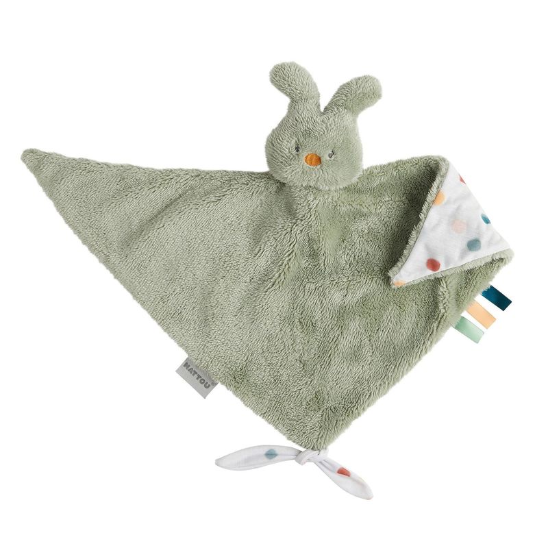 Nattou Knuffeldoekje Konijn Tipidou - Groen 40x40 cm