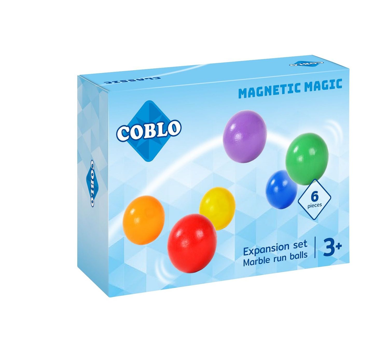 Coblo - Knikkerbaanballen 6st.