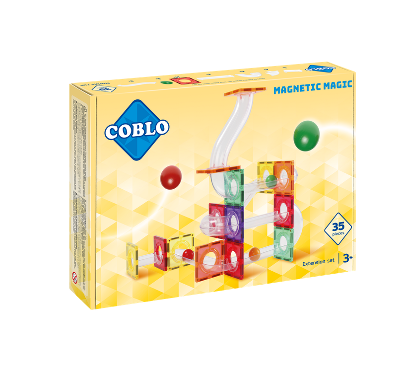 Coblo - Knikkerbaan 35 stuks - Classic - uitbreidingsset