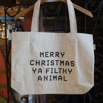 Oat Collective Merry Christmas Ya Filthy Animal Tote 