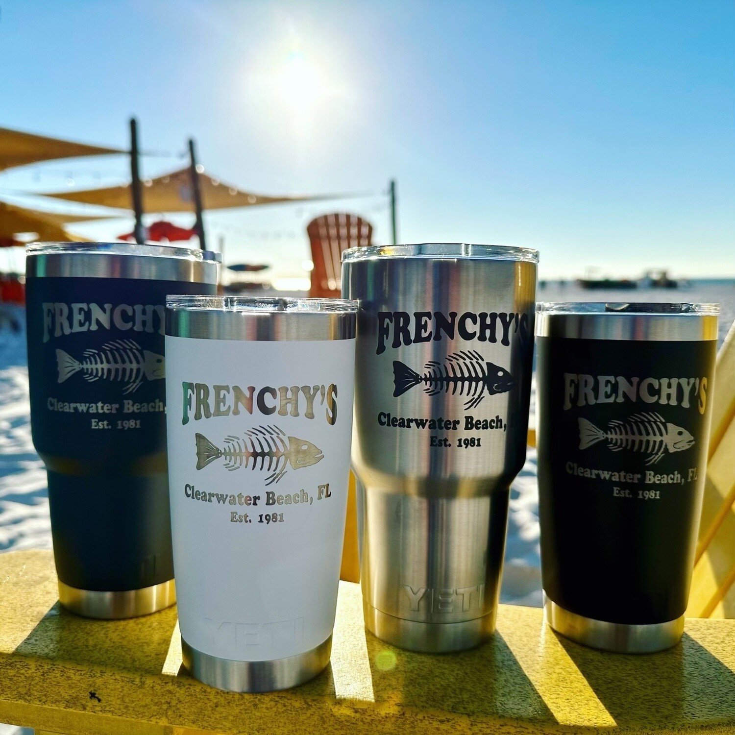 Yeti Engraved Frenchys Logo 30oz Tumbler