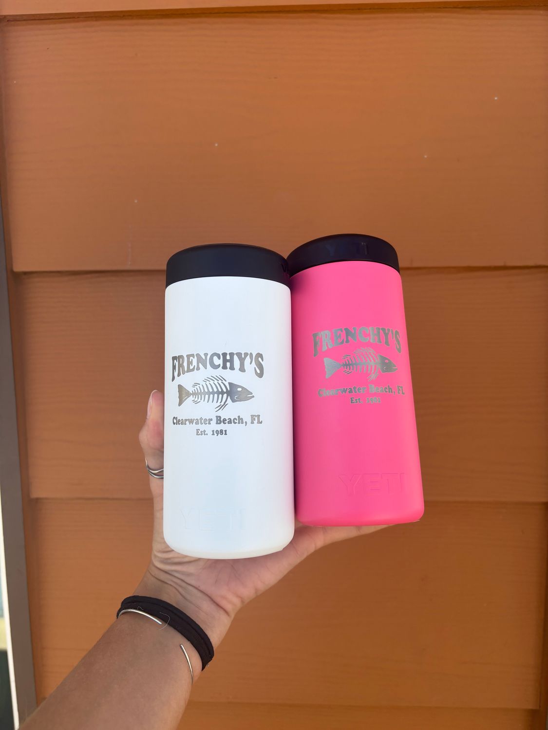 Yeti Engraved Frenchy's Slim Can Colster