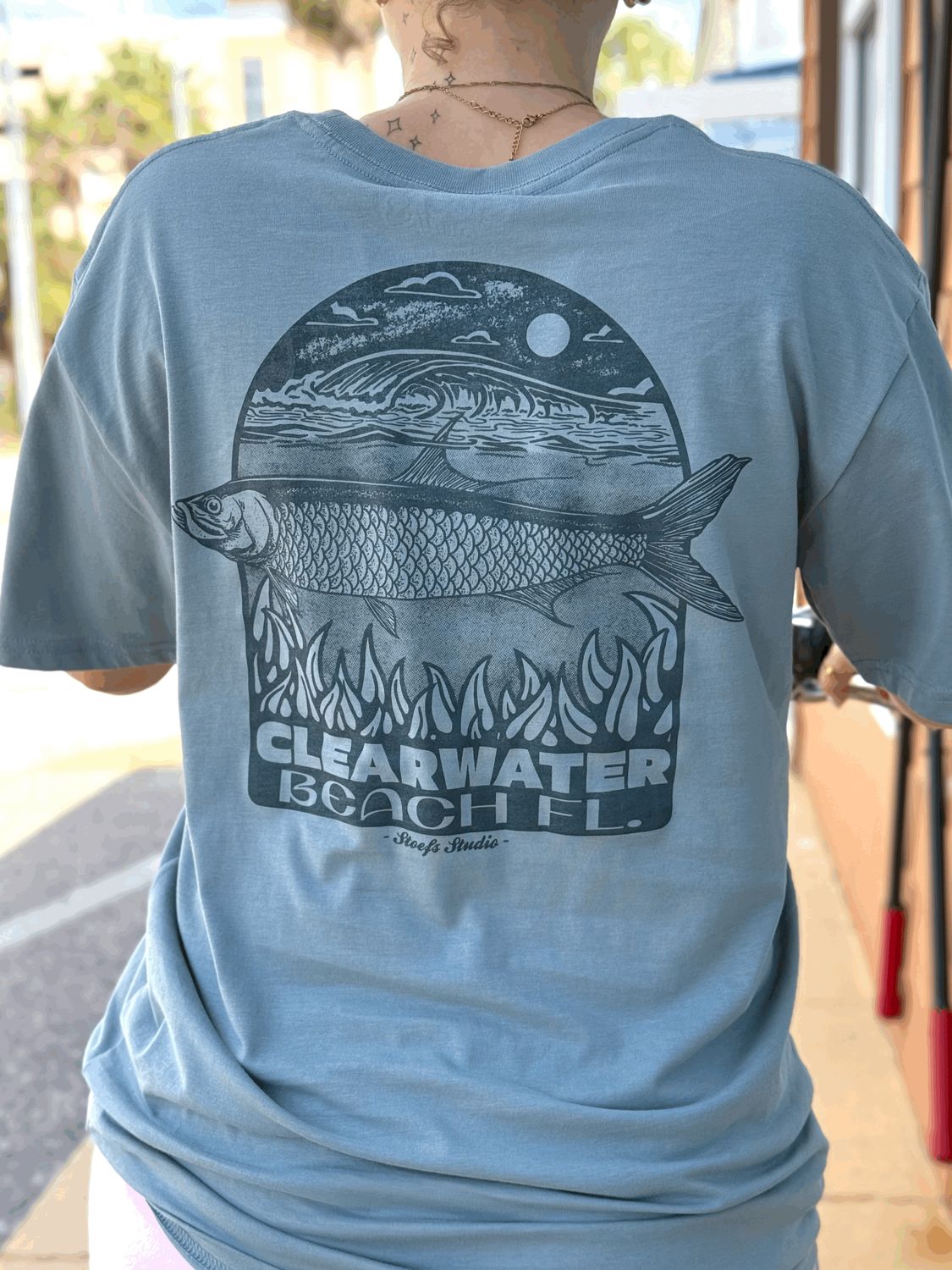 Stoefs Mens Tarpon Clearwater Beach Tee