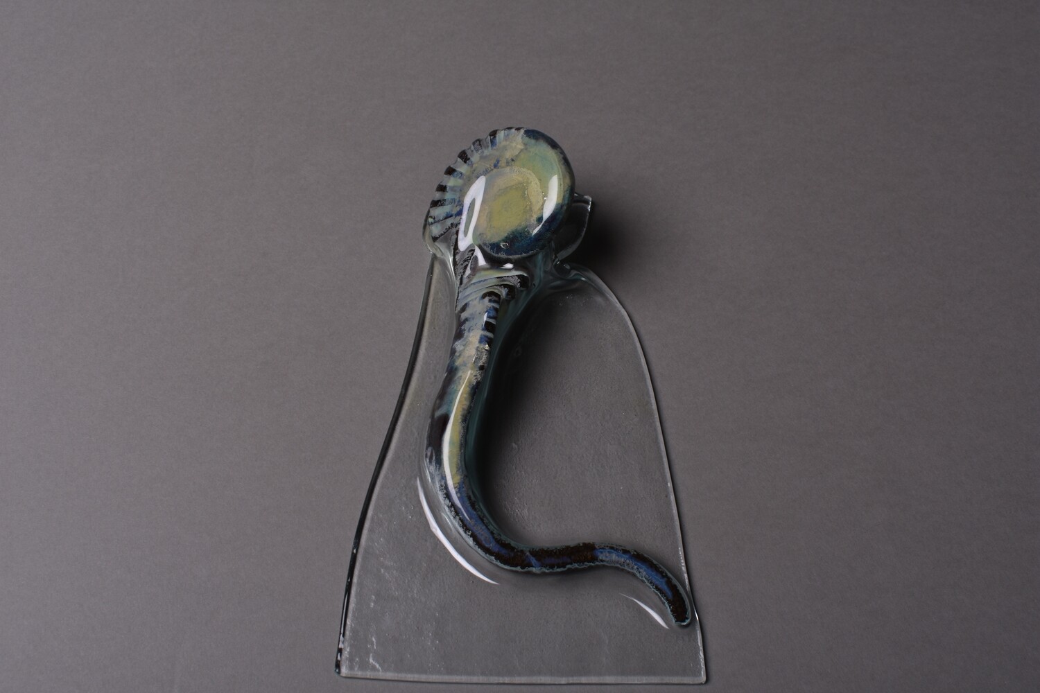 Ferro-Genesis 1, forged steel, silver and glass