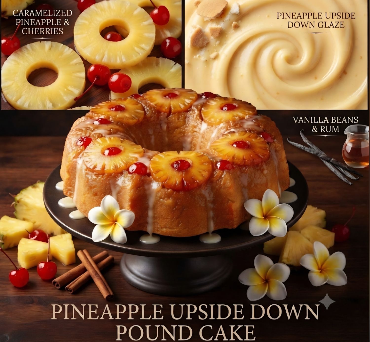 Pineapple Upside Down Pound Cake