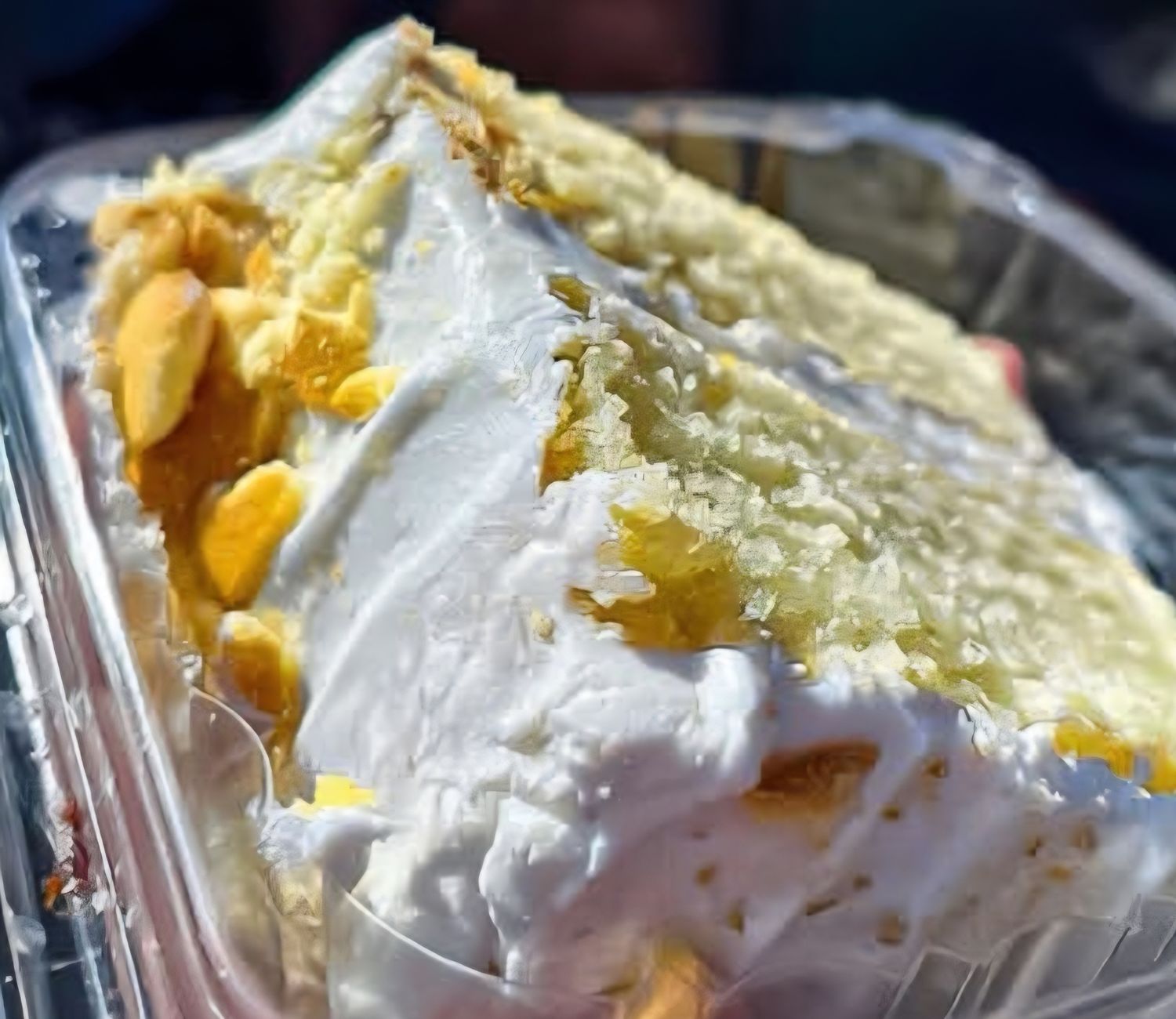 Banana Pudding Cake Slice