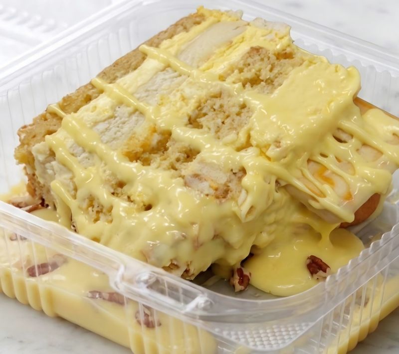 Banana Pudding Cake Slice