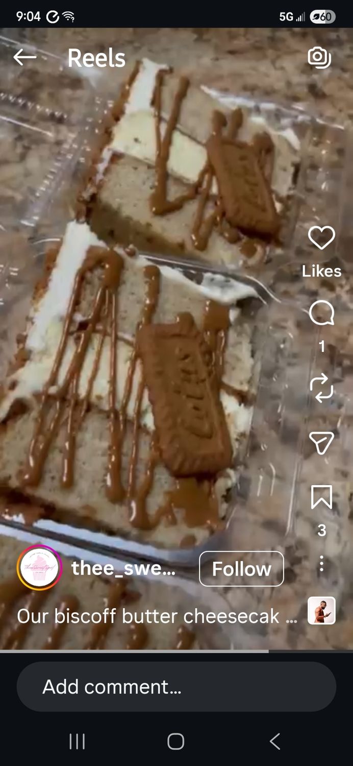 Cookie Butter Cake Slice