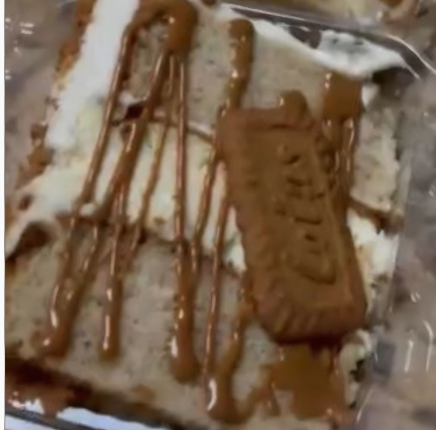 Cookie Butter Cake Slice