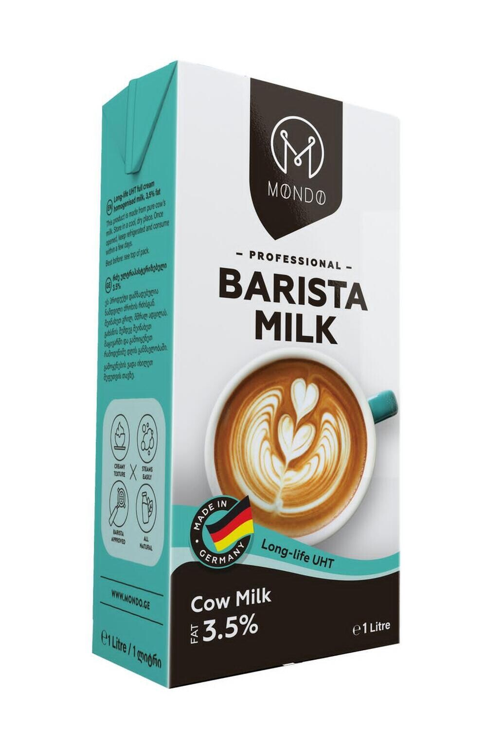 რძე ულტრაპასტერიზებული 3.5% "barista" 1ლ.