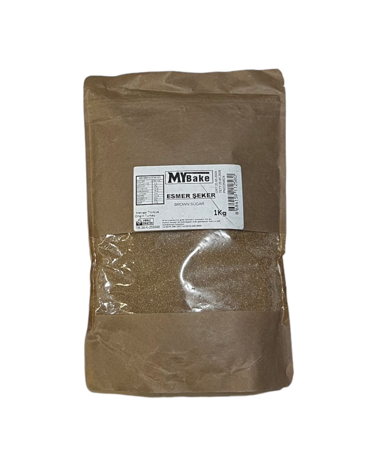 შაქარი ლერწმის (ყავისფერი) 1კგ.