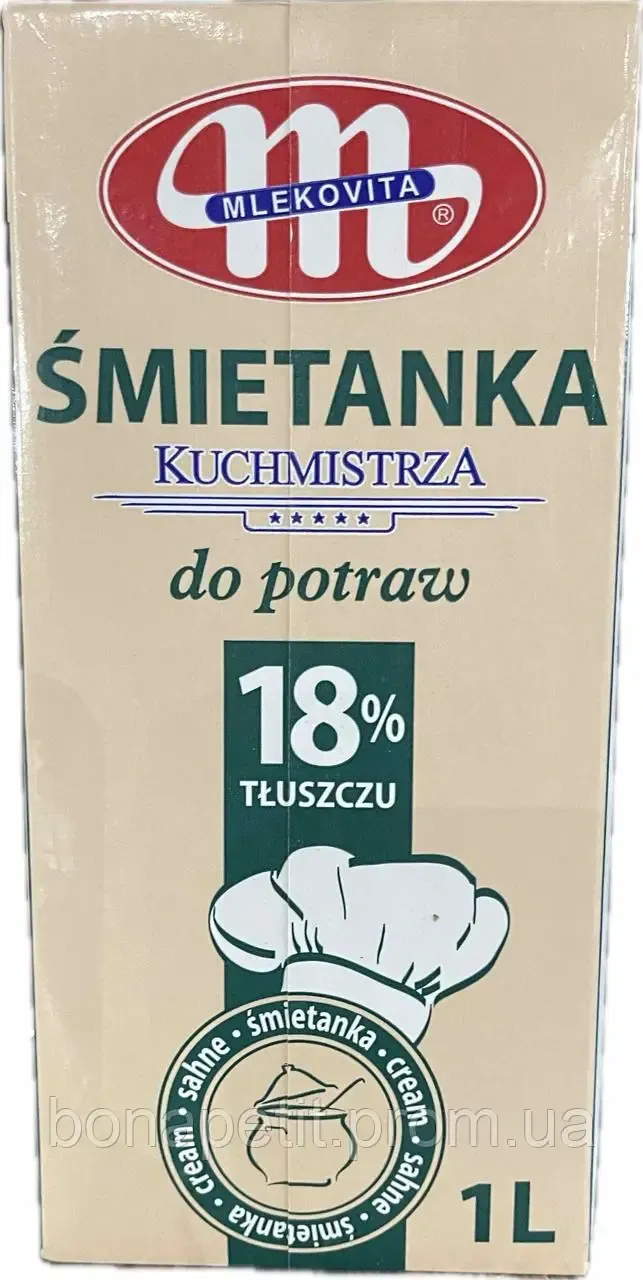 ნატურალური ნაღები &quot;Smietanka&quot; 18% 1ლ.