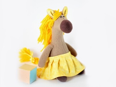Horse Pony Stuffed Animal Sewing Pattern PDF &amp; Tutorial