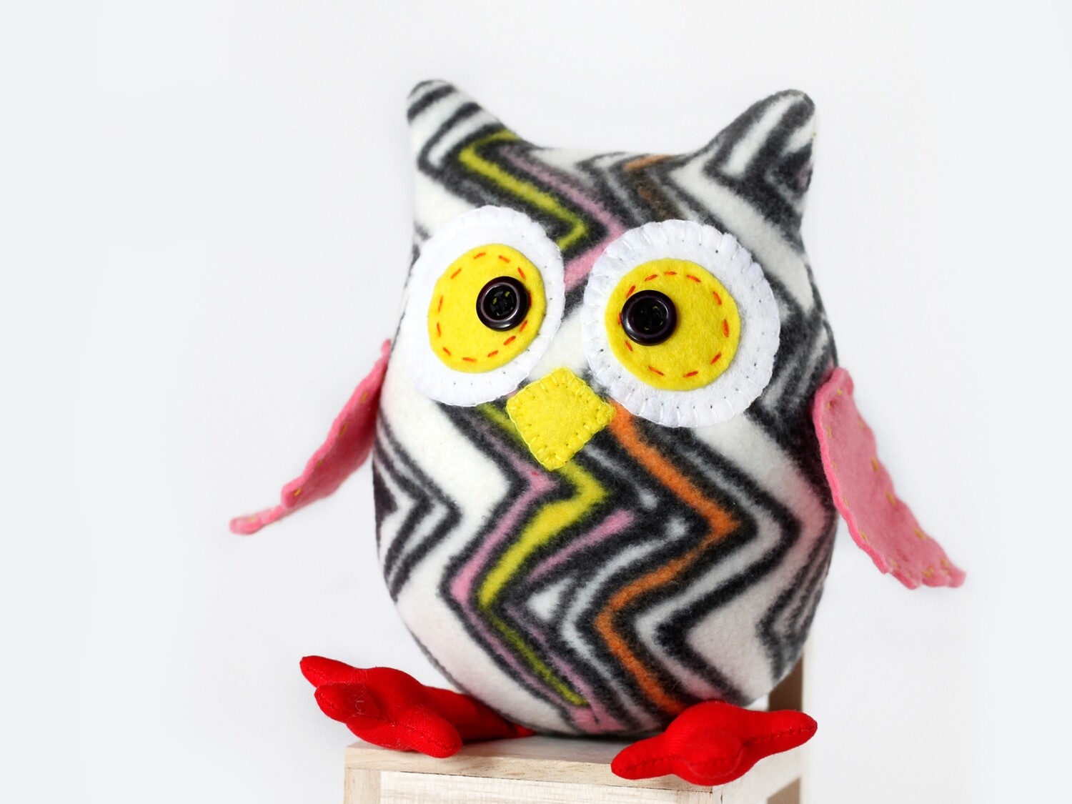 Plush Owl Sewing Pattern and Tutirial PDF - Stuffed Owl Pattern