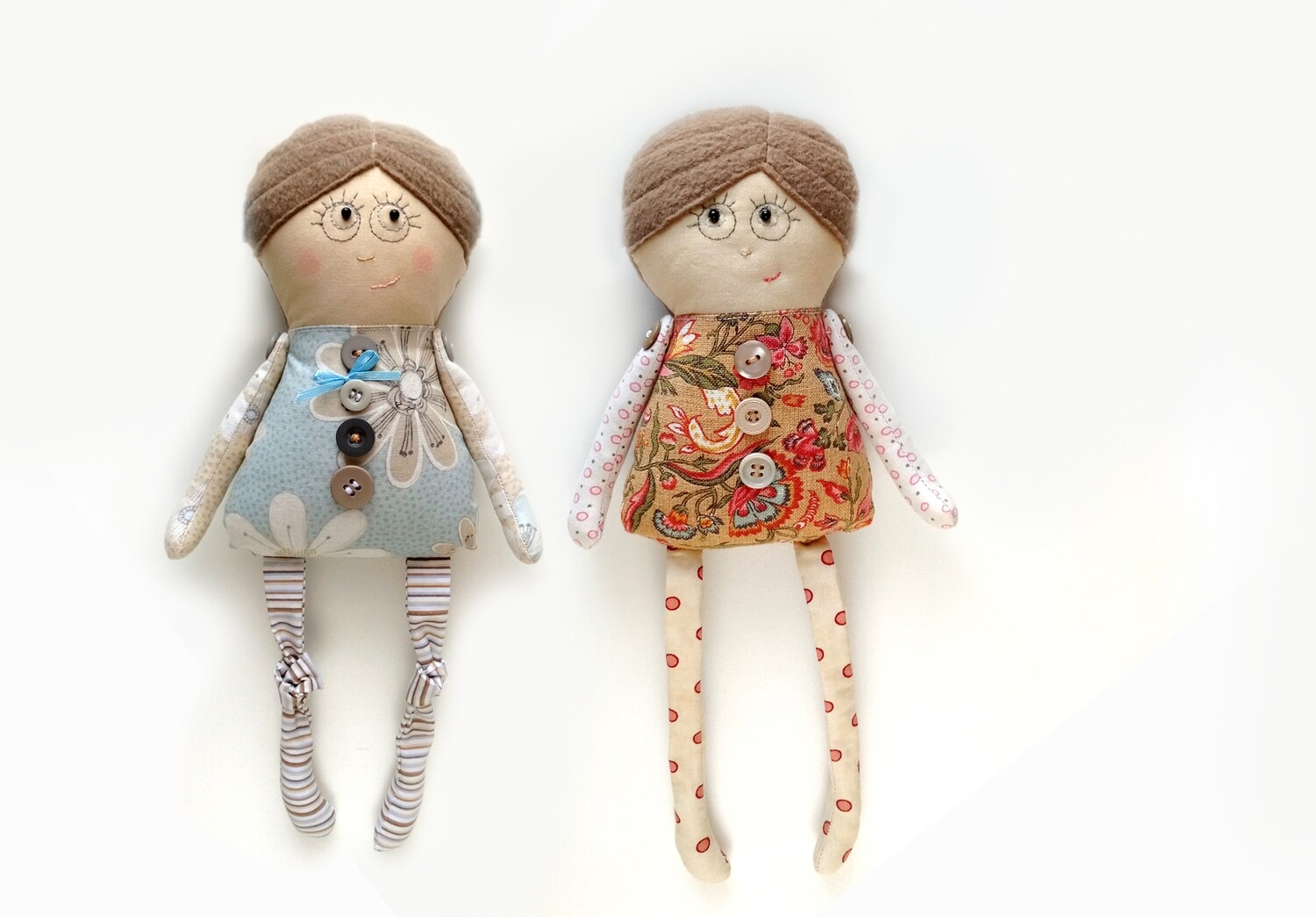 Cloth Doll 12&quot; Sewing Pattern PDF &amp; Tutorial