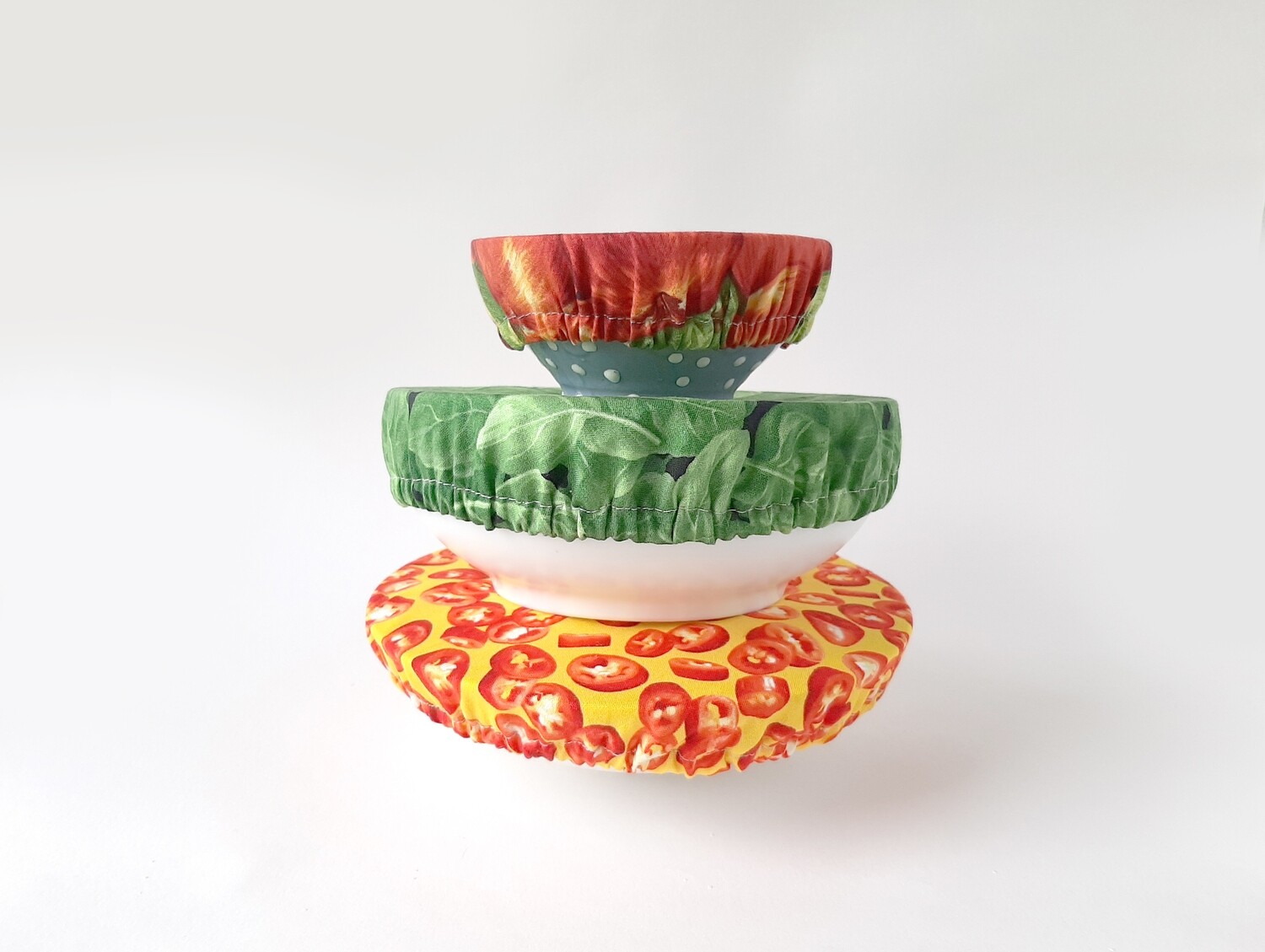 Fabric Bowl Covers Sewing Pattern &amp; Tutorial PDF