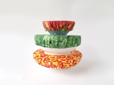 Fabric Bowl Covers Sewing Pattern &amp; Tutorial PDF