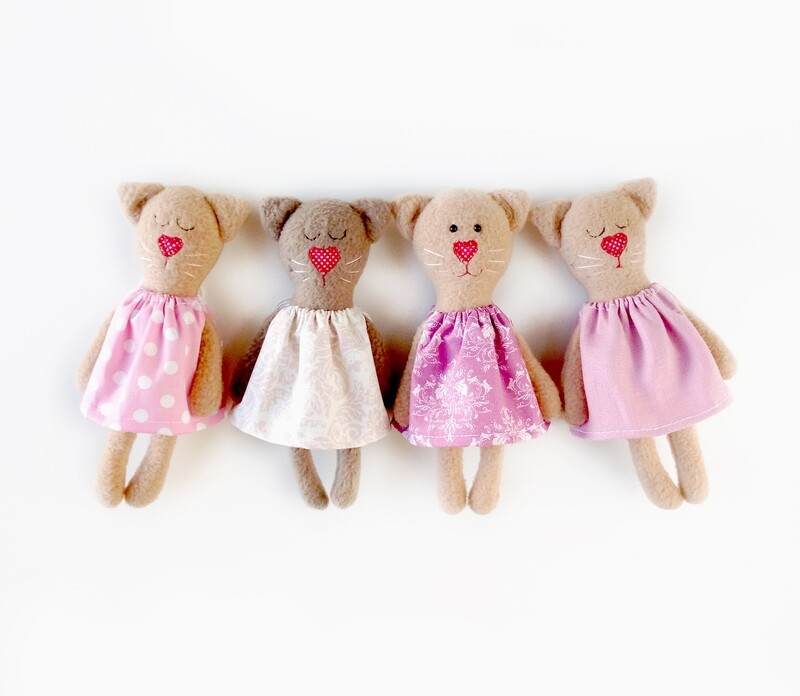 Little Cat Doll 7.5&quot; Sewing Pattern PDF &amp; Tutorial