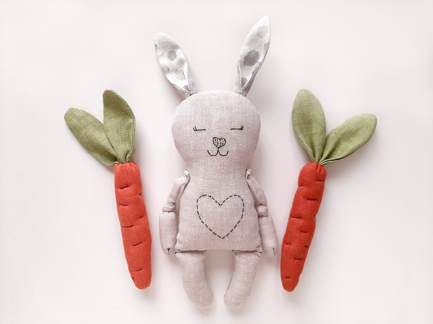 Bunny Rabbit Doll Sewing Pattern PDF &amp; Tutorial PDF