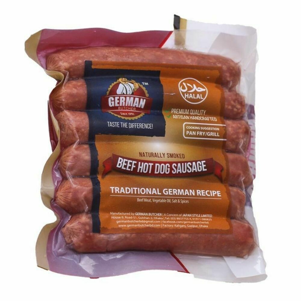 Beef Hot Dog Sausage German Butcher
