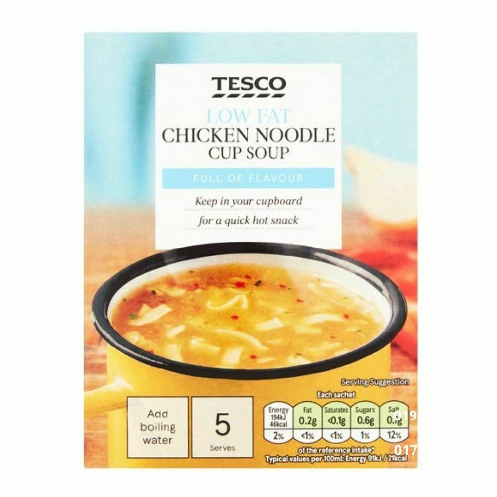 Tesco Low Fat Chicken Noodle Cup Soup