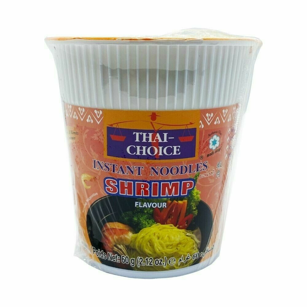 Instant Noodles Shrimp Flavour Cup - Thai Choice