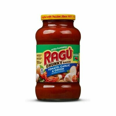 Ragu Chunky Tomato, Garlic & Onion Pasta Sauce-680g