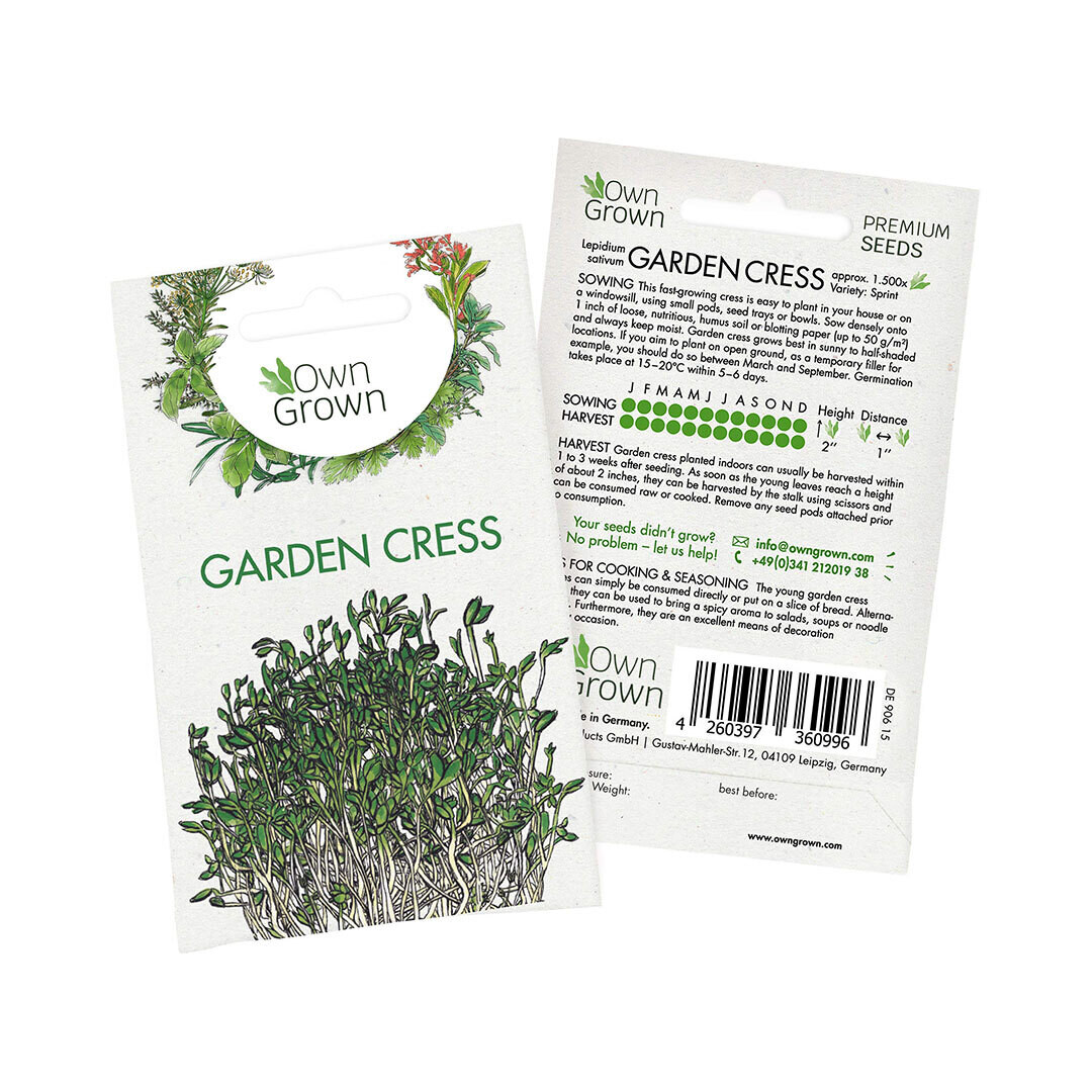 Own Grown Garden Cress Seeds (Germany)