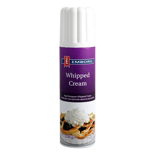 Spray Whipped Cream-Emborg