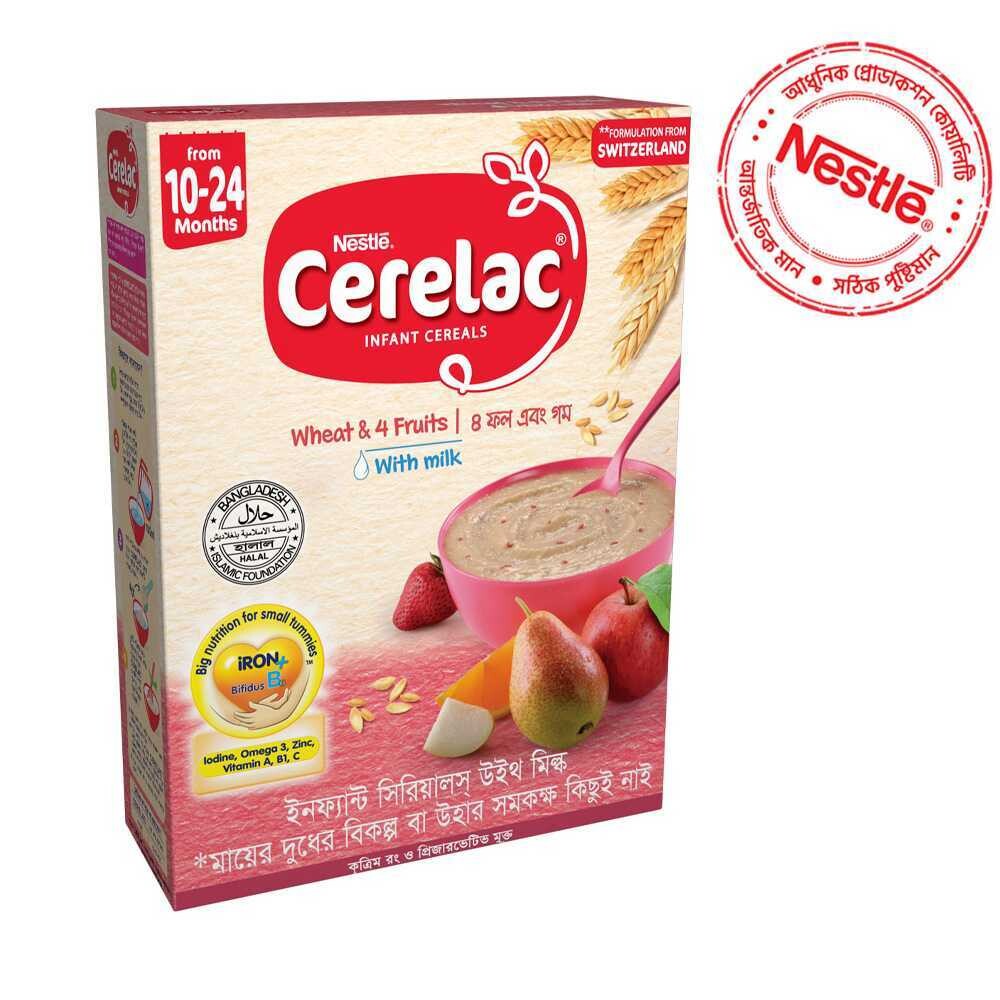 Nestlé Cerelac 3 Wheat & 4 Fruits (10 M +)