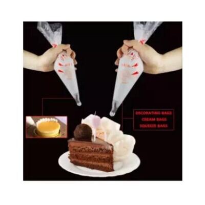 5pcs Plastic Disposable Piping Bags Cake Cream Decorating