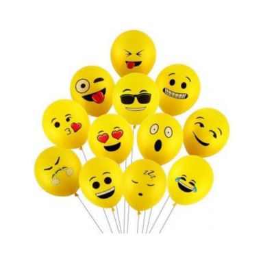 Balloon Emoji Latex -(Yellow) 100pc