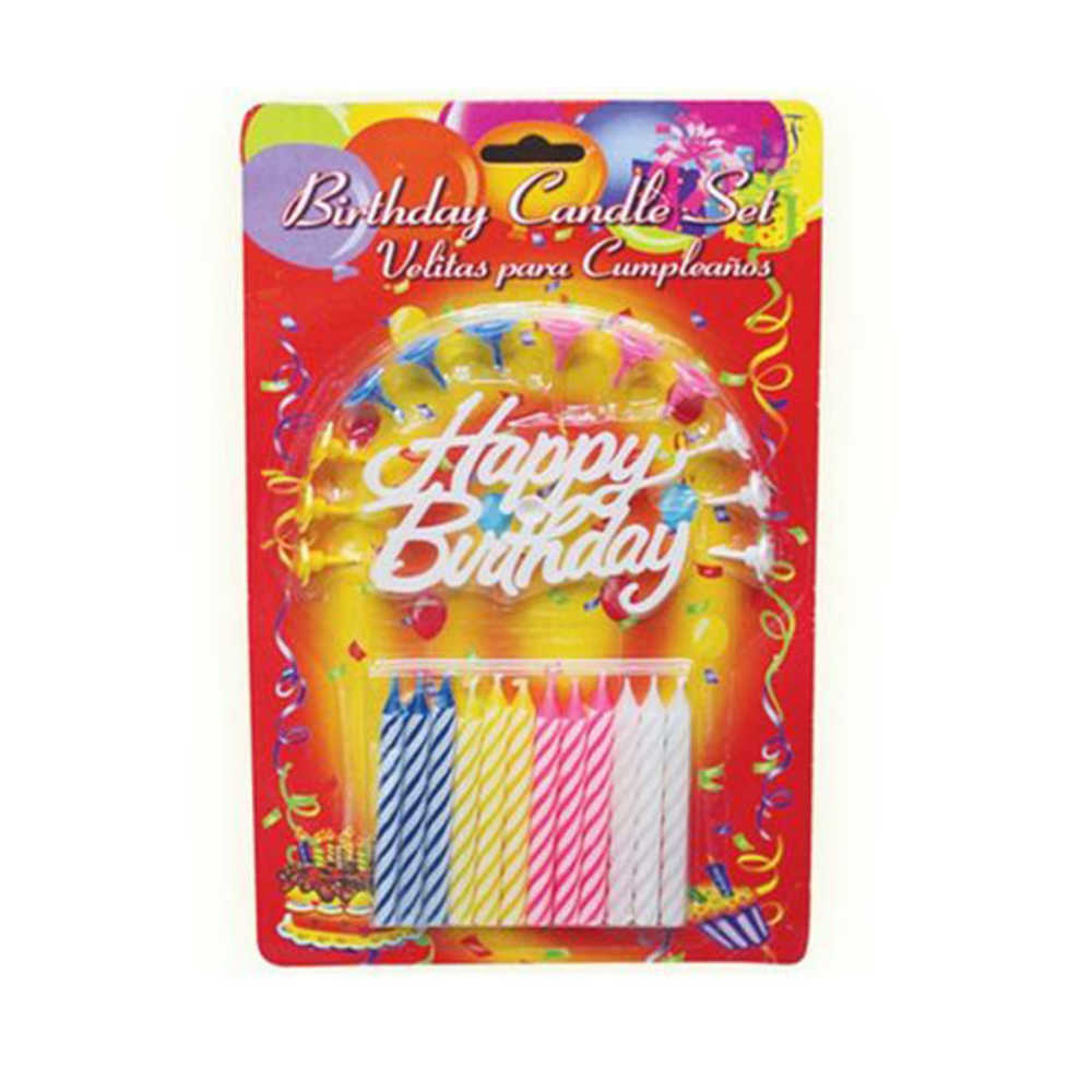 Happy birthday candle candles 1 packet