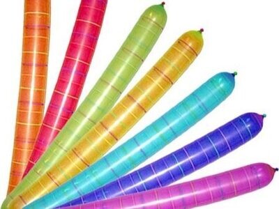 Multicolor Rocket Balloons - 20pcs