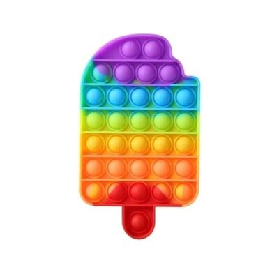 Ice Cream Shape Push Pop Bubble Fidget Sensory Toy