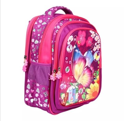 Butterfly Kids School Bag Waterproof and Washable.