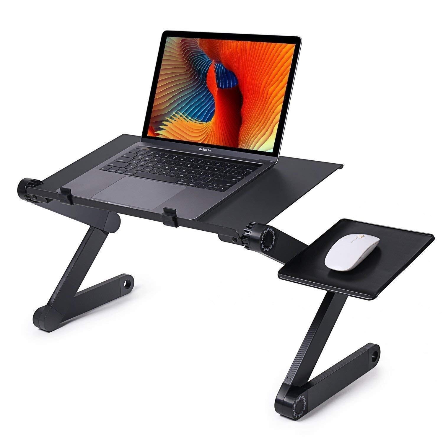 Multi-functional and Foldable Laptop Table (Black)