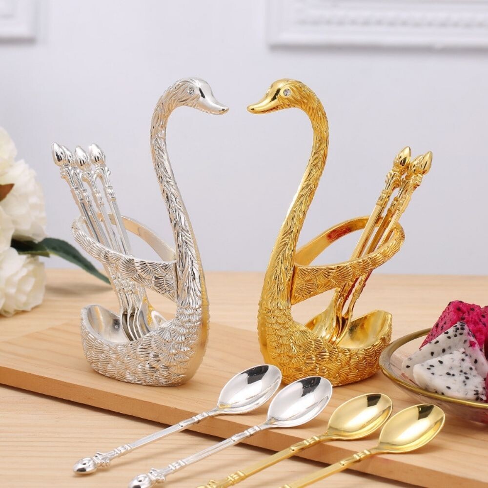 Swan Spoon Folk Holders Carved Spoon