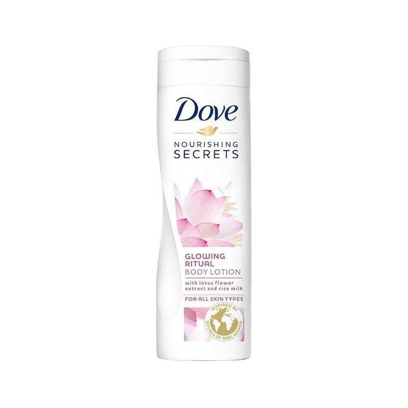 Dove Nourishing Secrets Glowing Ritual Body Lotion (with lotus flower extract and rice milk ) (400ml)