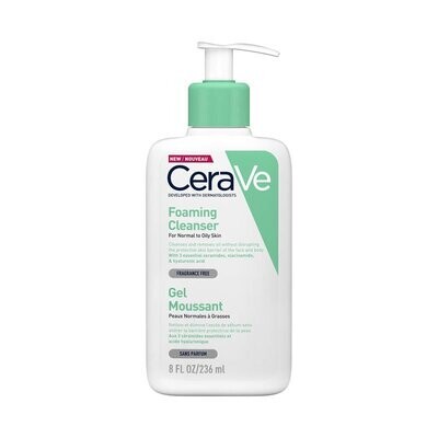 Cerave Foaming Cleanser For Normal To Oily Skin