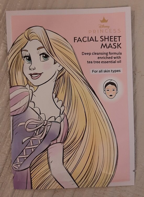 Disney Princess Rapunzel Facial Sheet Mask Deep Cleansing