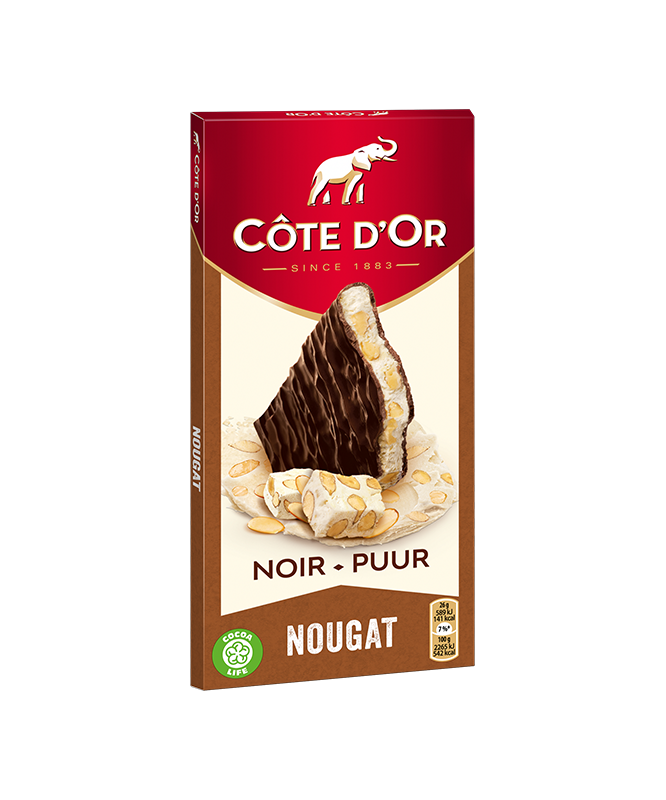 Cote D’Or Chocolat Noir Nougat 130g