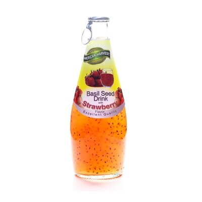 American Harvest Basil Seed Drink Strawberry - 290ml