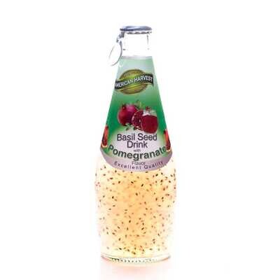 AMERICAN HARVEST BASIL SEED DRINK WITH POMEGRANATE - 290ML